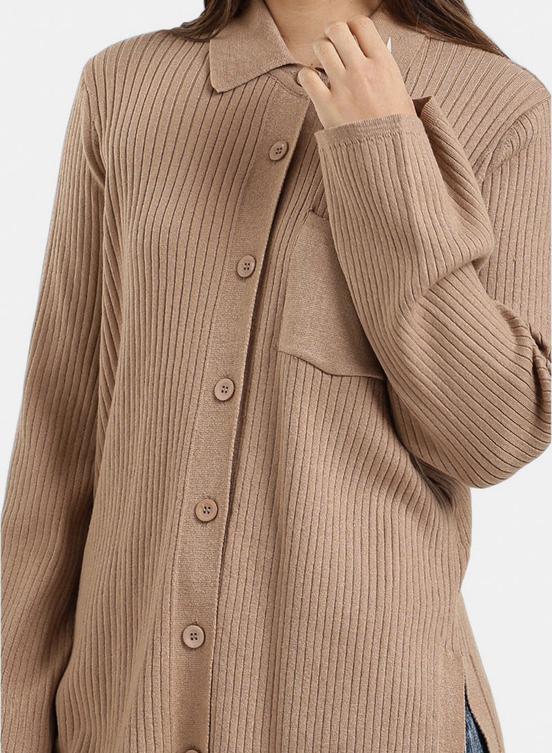 Carina Long Striped Cardigan - Image 4